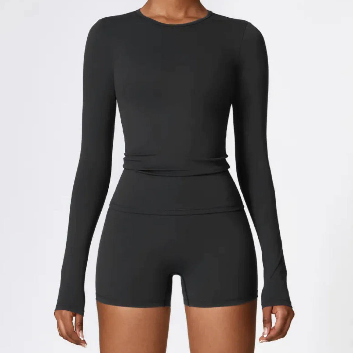 Top Deportivo de Yoga de Manga Larga para Mujer